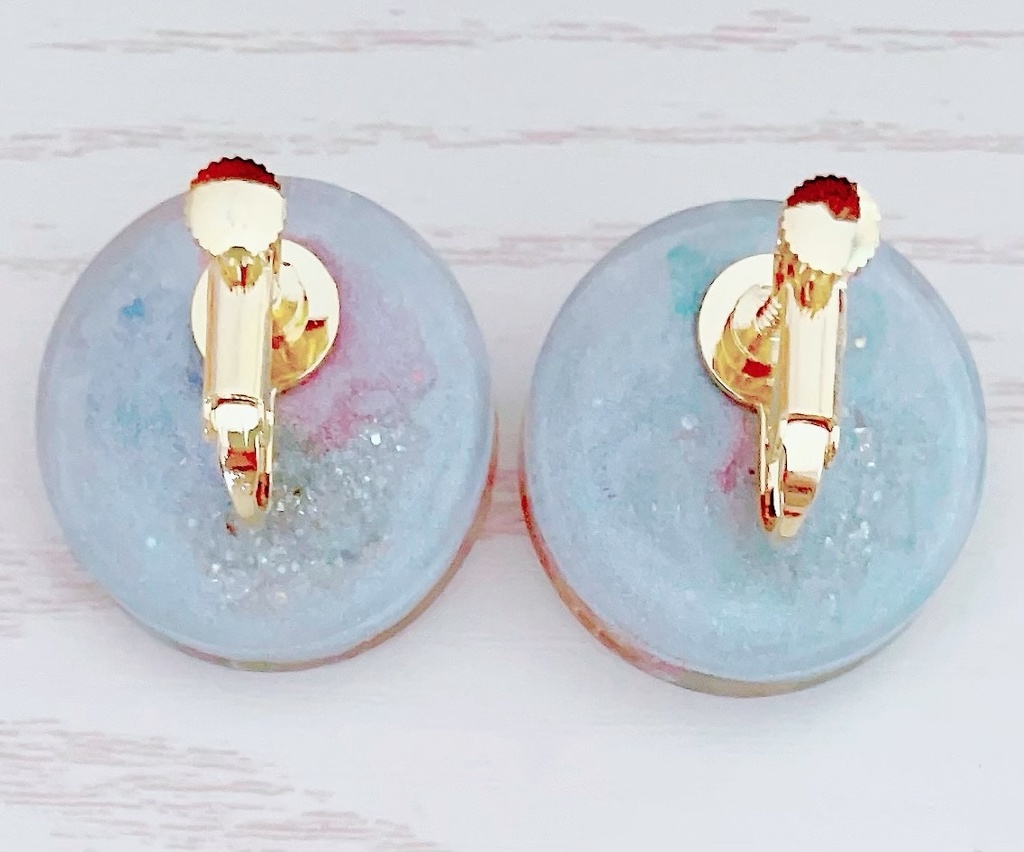 BIGサイズ❄️雪と星🌌カラフルレジンイヤリング/ピアス