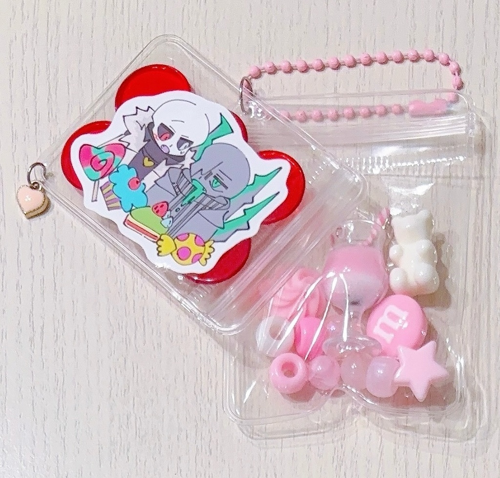 UndertaleAUクロス＆ナイトメアキーホルダー〜カフェタイム〜