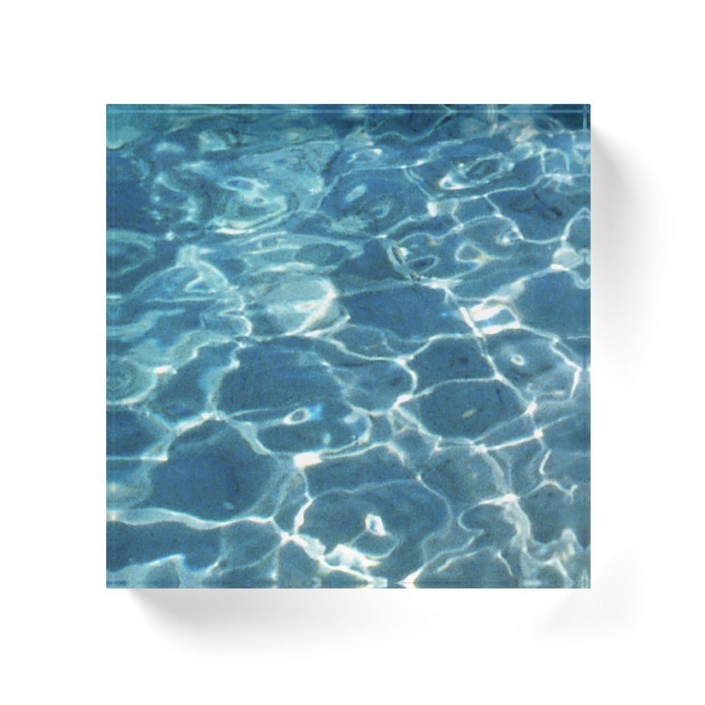 波紋-1、アクリルブロック-014