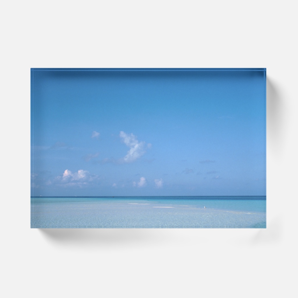 白鷺と水平線-Y-029,アクリルブロック