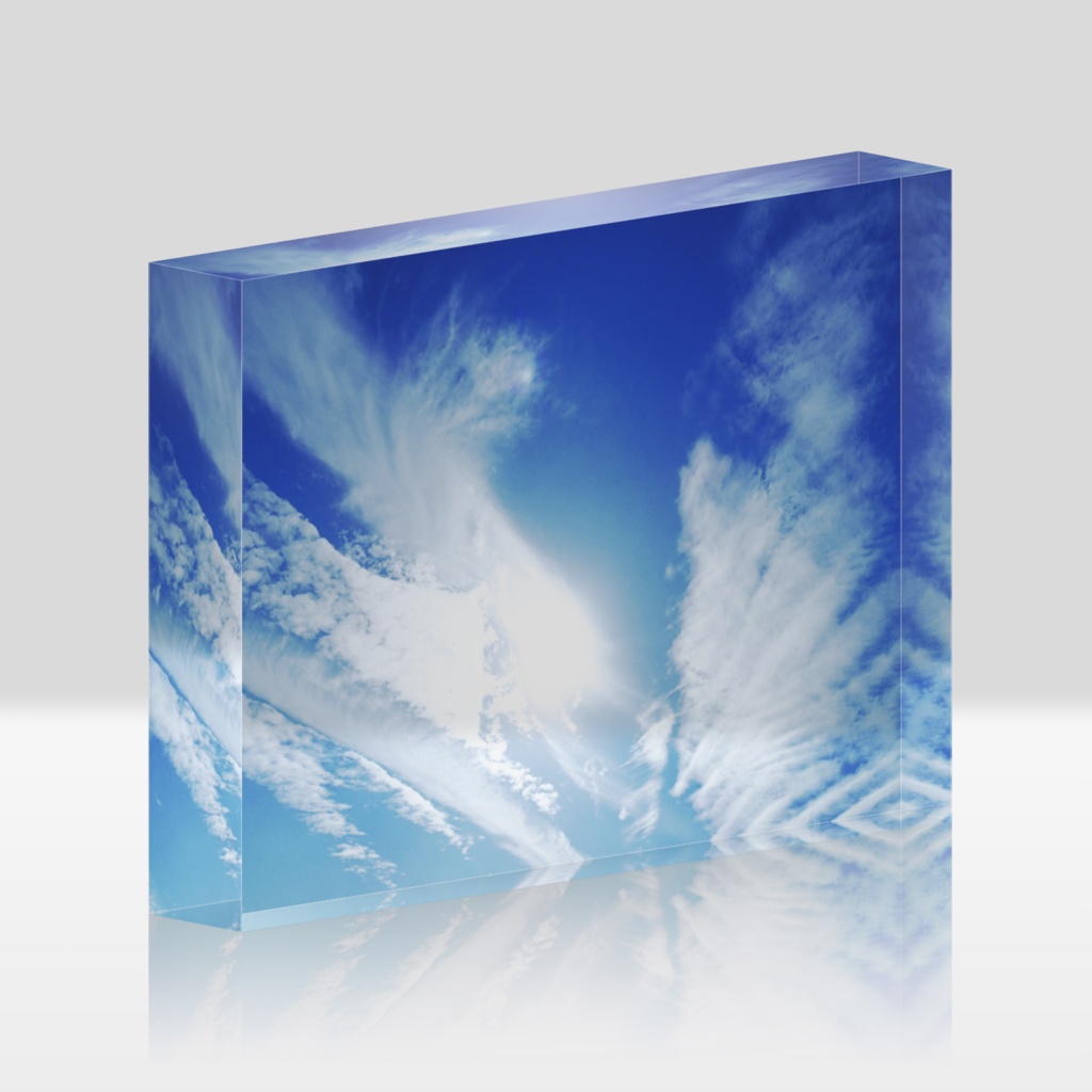 雲-1-026,アクリルブロック