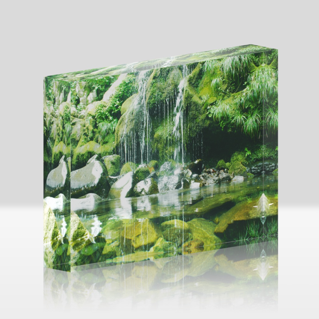 清らかな雫-036、アクリルブロック