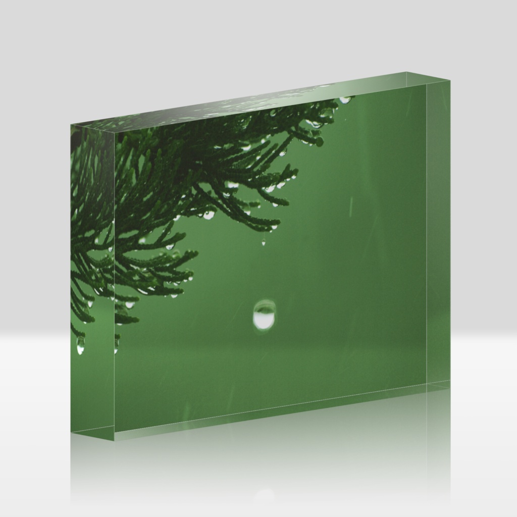 雫-Y-030、アクリルブロック