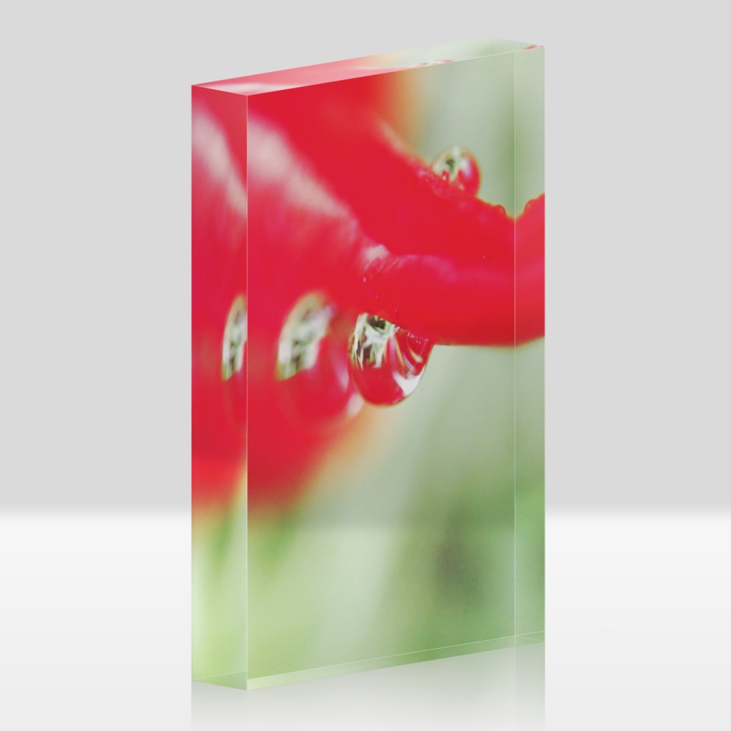 しずく-T-060、アクリルブロック