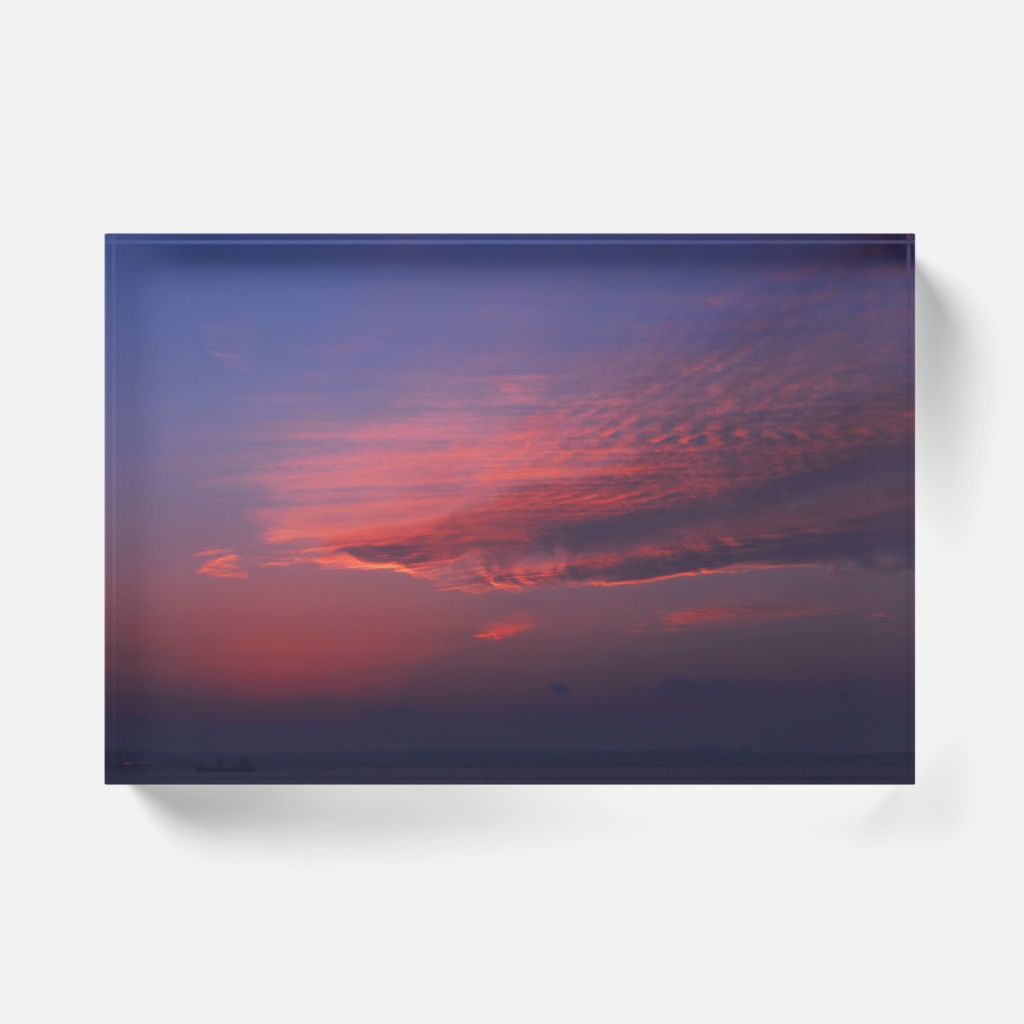 夕焼け雲-Y-088、アクリルブロック