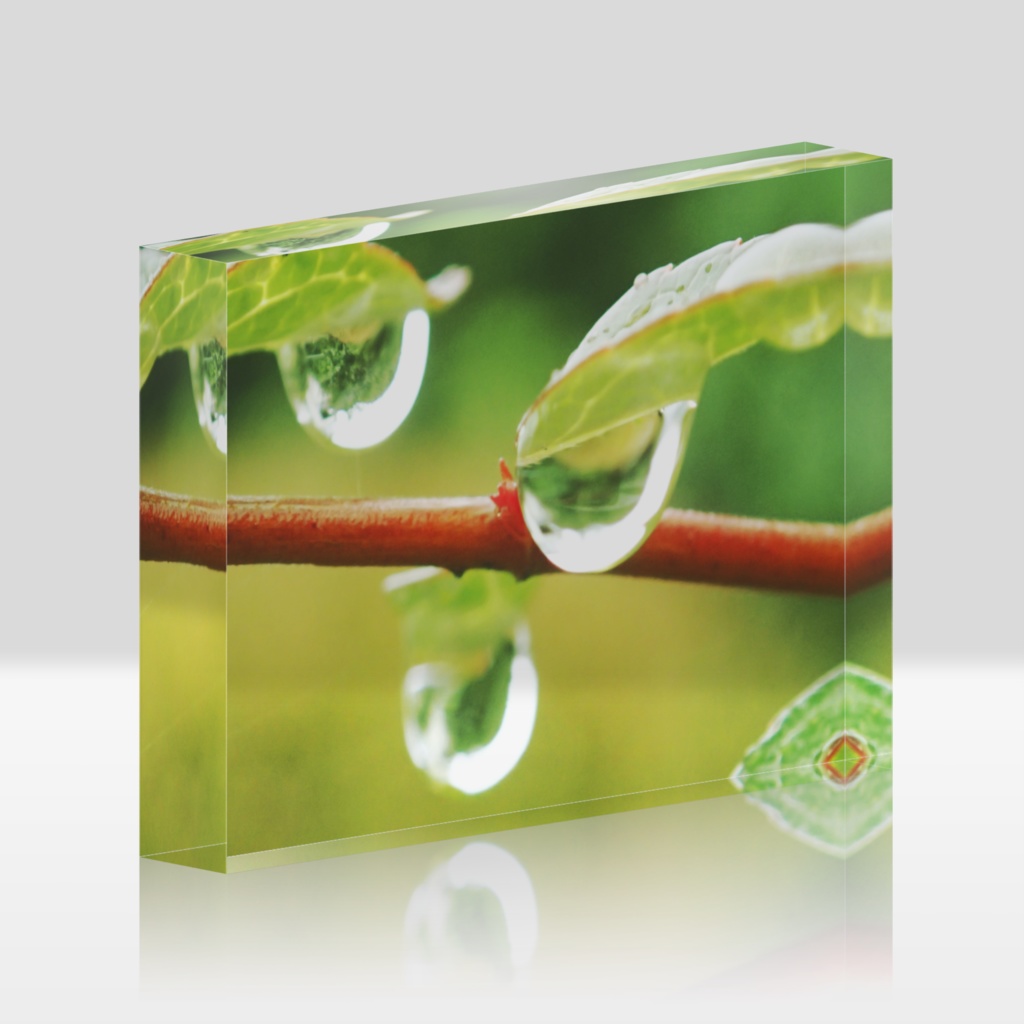 しずく-0145、アクリルブロック