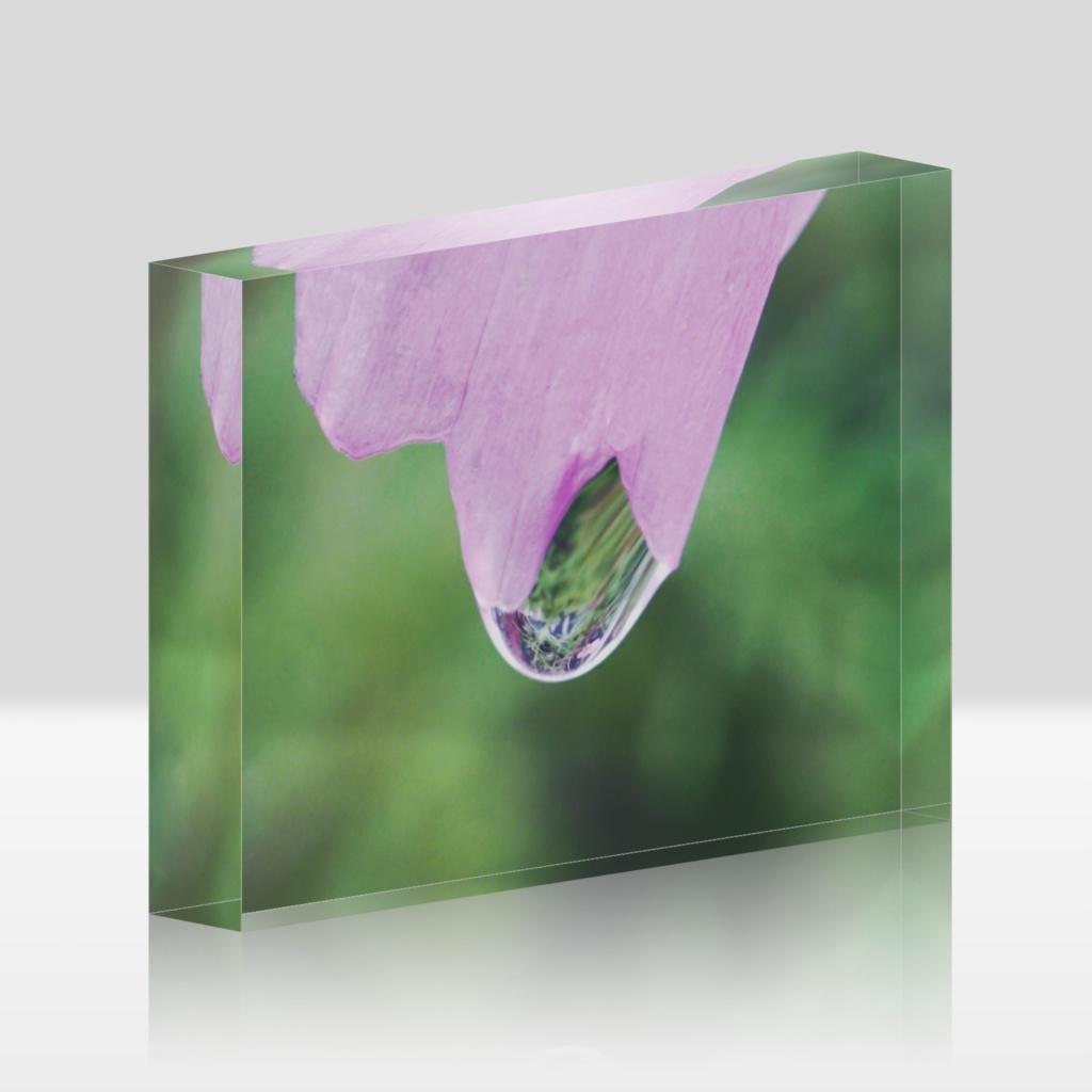 しずく-0142、アクリルブロック