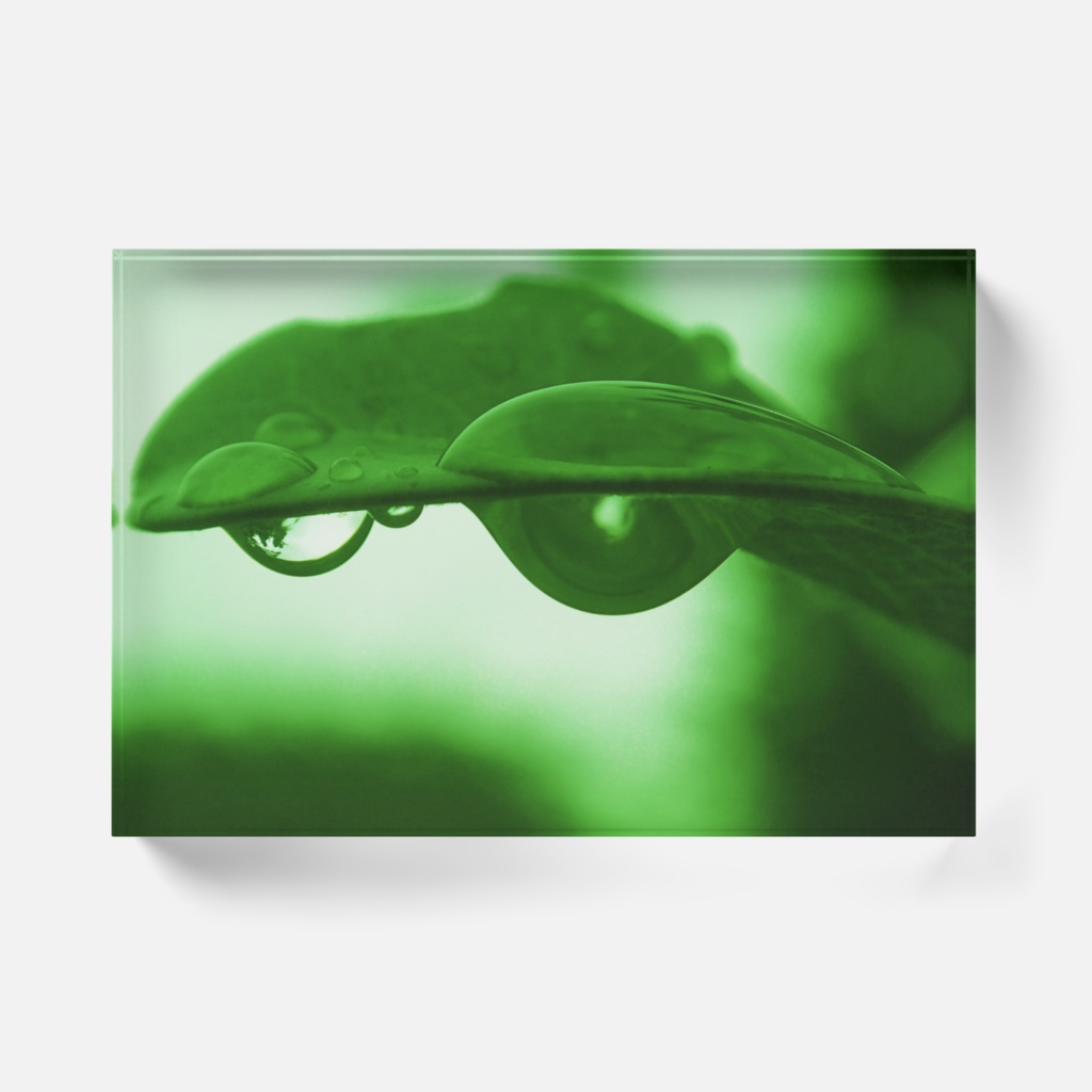 しずく-0141-Y、アクリルブロック