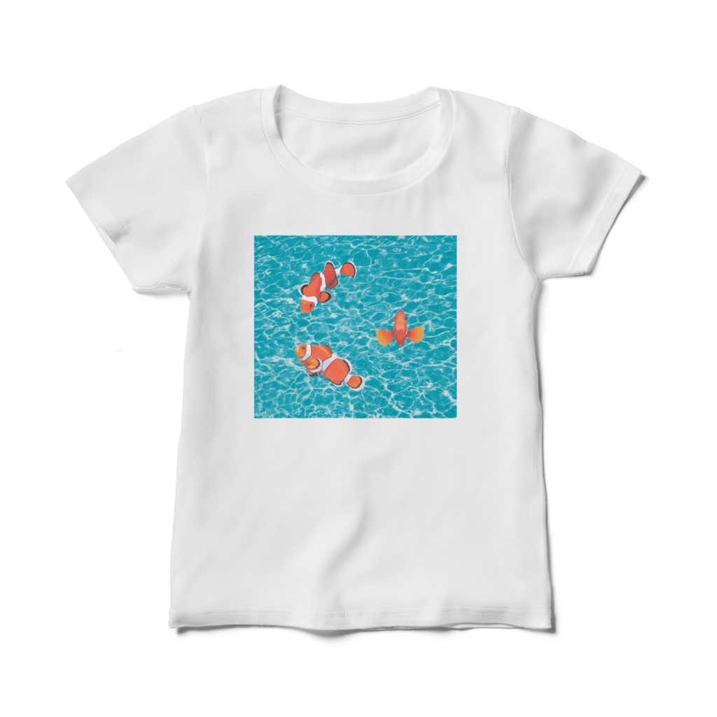 クマノミ-03レディースTシャツ渚