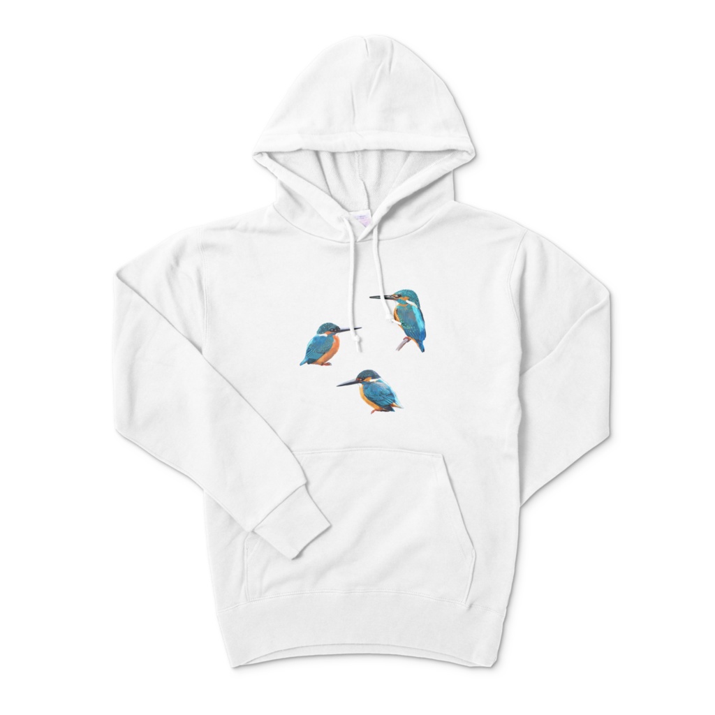 カワセミ白-03パーカー白