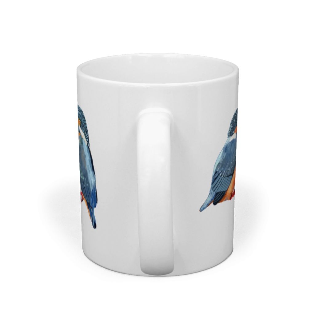 カワセミ白-03マグカップ