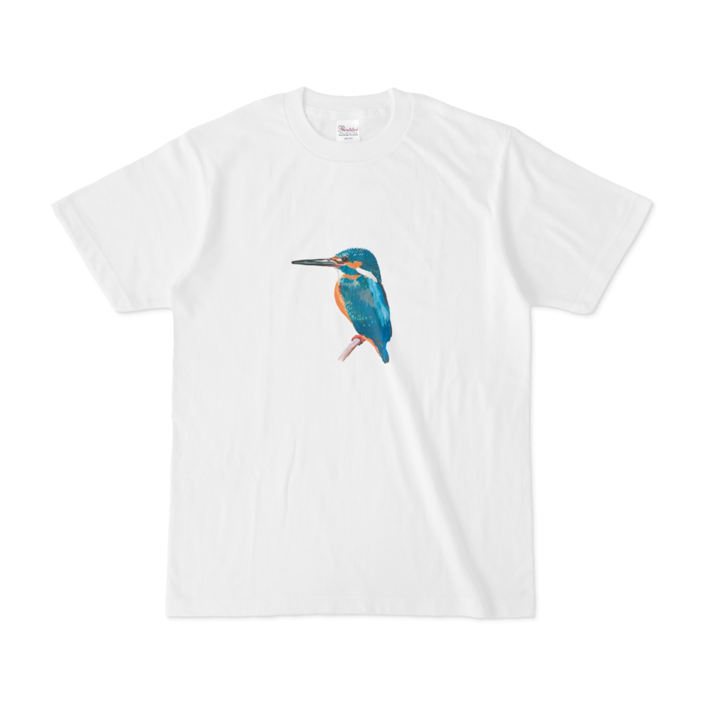 カワセミ白-01,Tシャツ