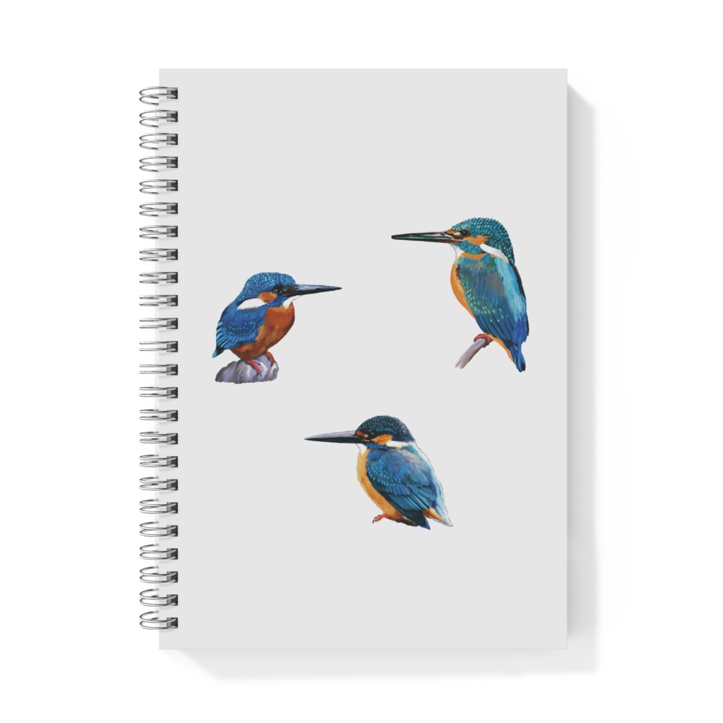 カワセミ白-03リングノート