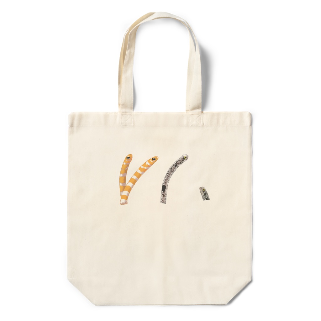 チンアナゴとニシキアナゴ-01、トートバック