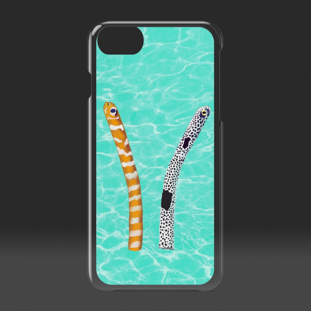 チンアナゴ渚-クリアiPケース