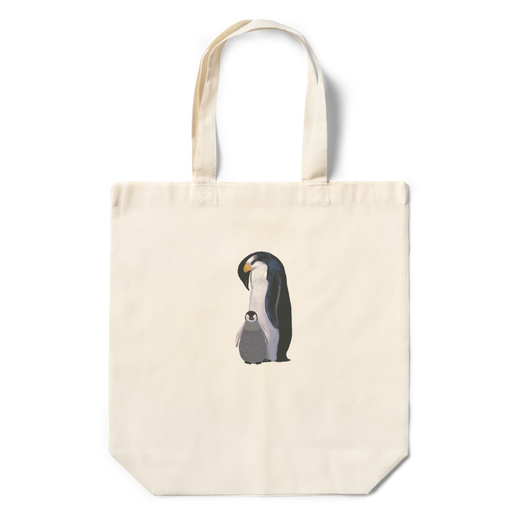 エンペラーペンギンの母子、エコバック