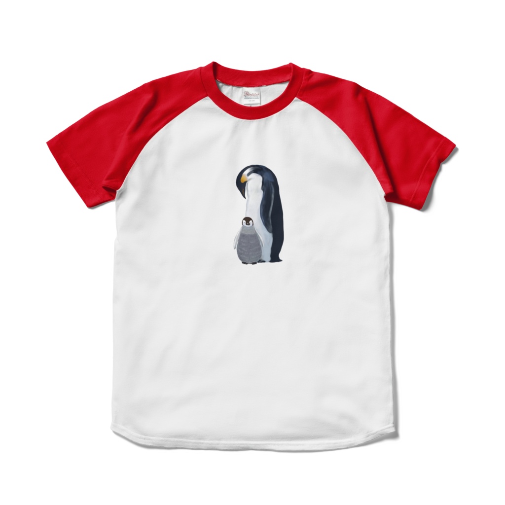 エンペラーペンギンの母子、ラグランT、レッド