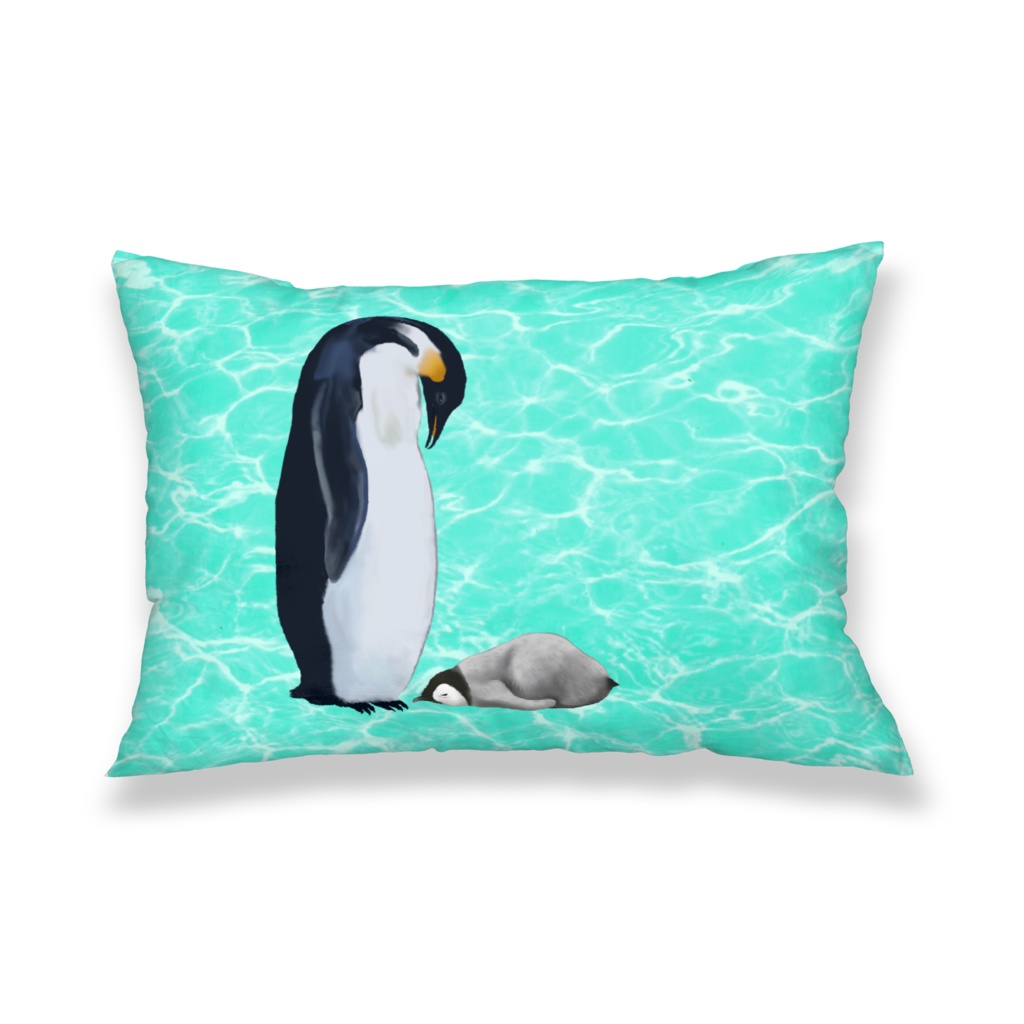 母子ペンギン渚、枕カバー