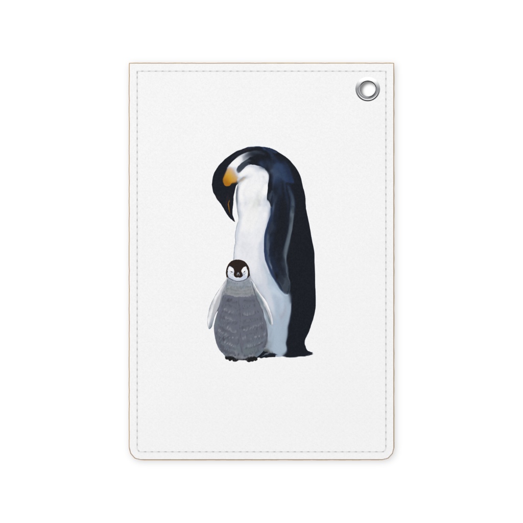 エンペラーペンギンの母子、パスケース