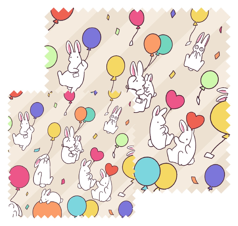 風船うさぎのクリーナークロス(大・小)