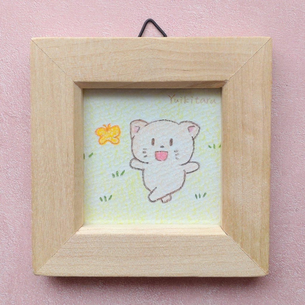 チョウとネコ 原画イラスト No.8