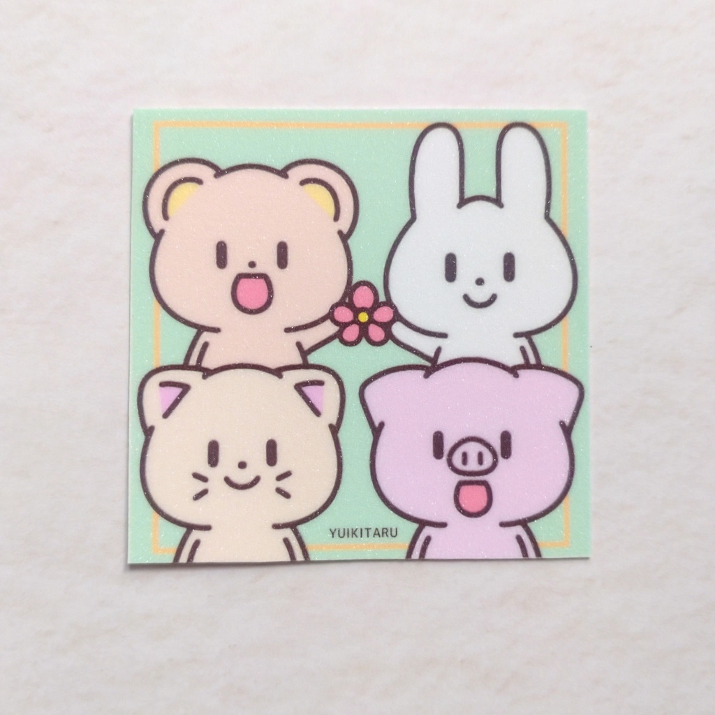 【NEW】キラキラステッカー 4人