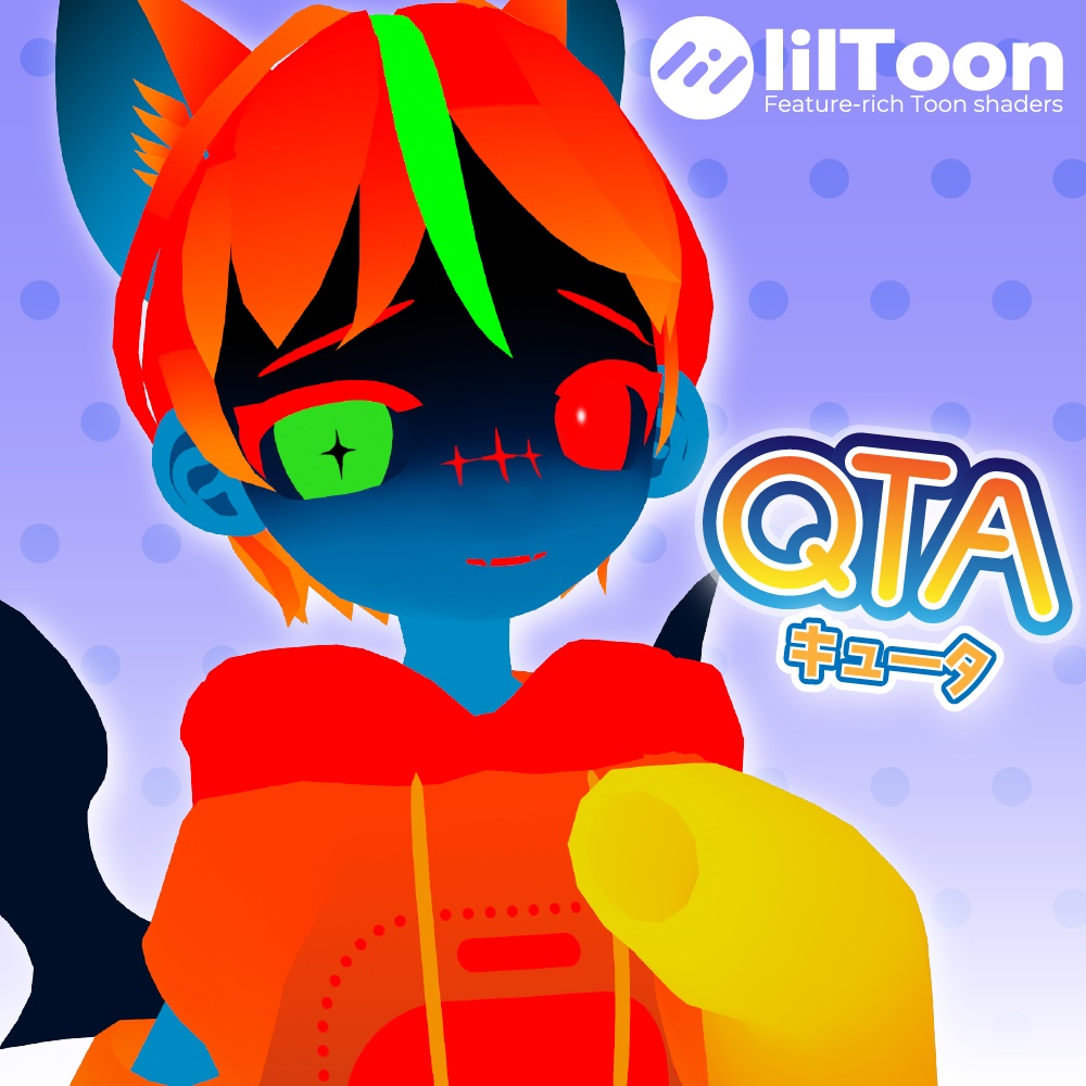 【VRChat/Quest/VRM】オリジナル3Dモデル「QTA」