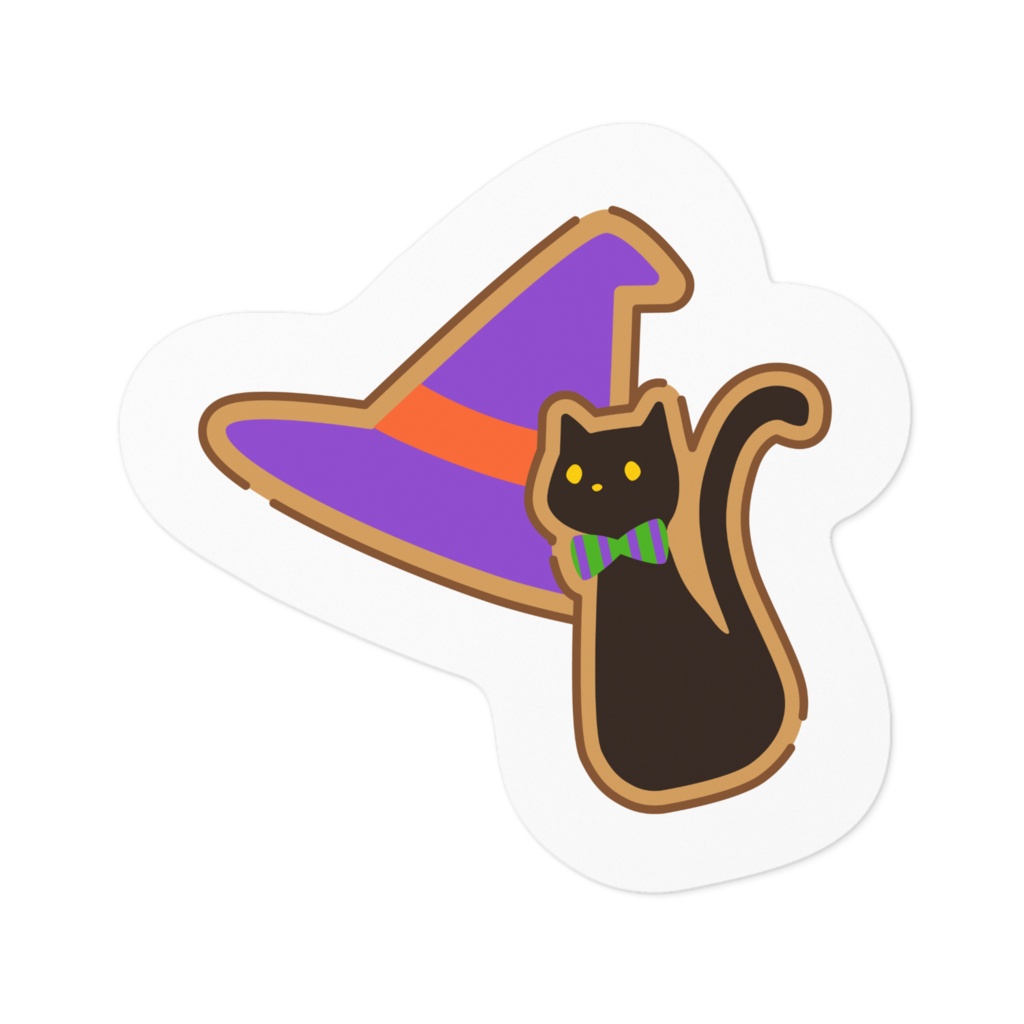 魔女のクッキーステッカー