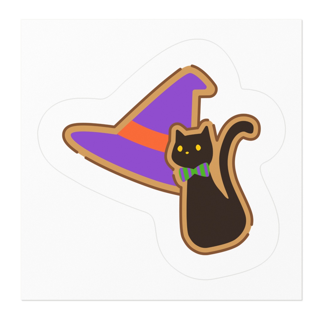 魔女のクッキーステッカー
