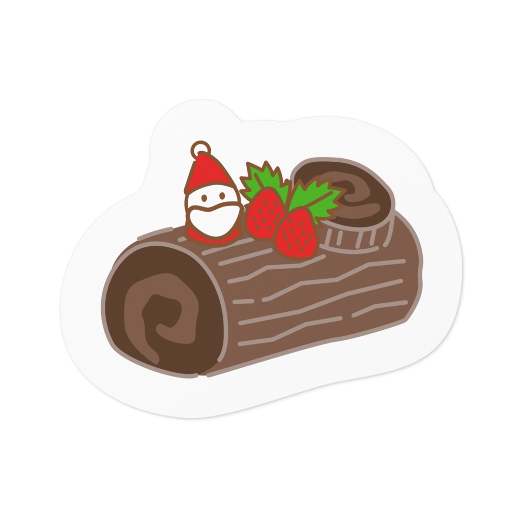 本命クリスマスケーキステッカー