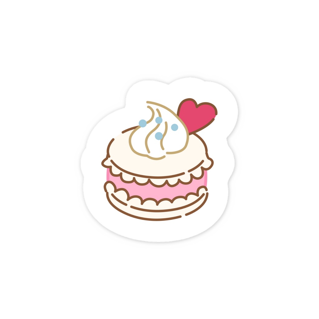 高級マカロンステッカー