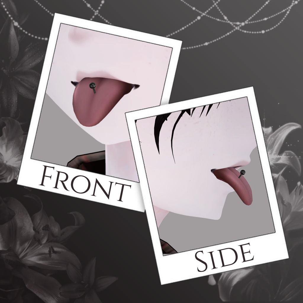 ✨発売記念 セール中✨【40アバター対応】Simple Tongue Piercing