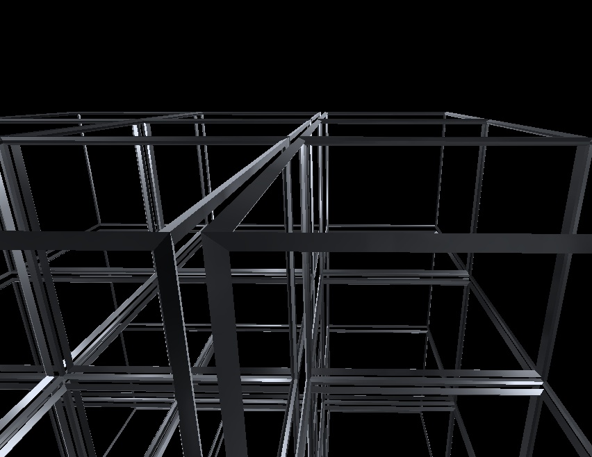 【3Dモデル】フレームのみのルーブックキューブ