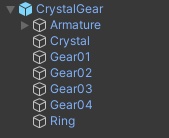 【3Dモデル】Crystal Gear(VRChat想定)