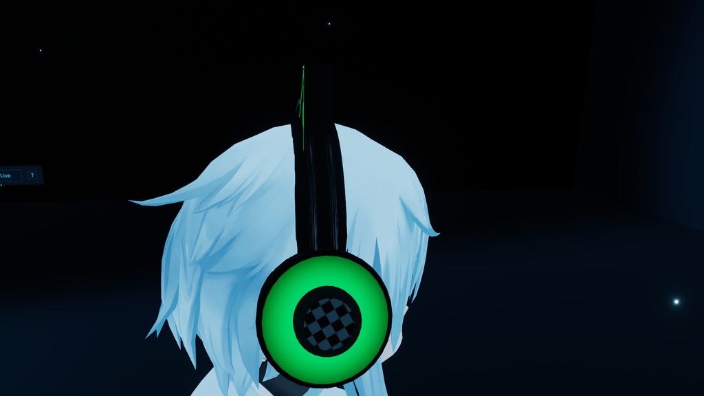 【3Dモデル】2-Way×2マテリアル ヘッドホン(VRChat想定)