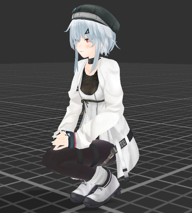 【3Dアニメーション】ちょこん座り(VRC想定)