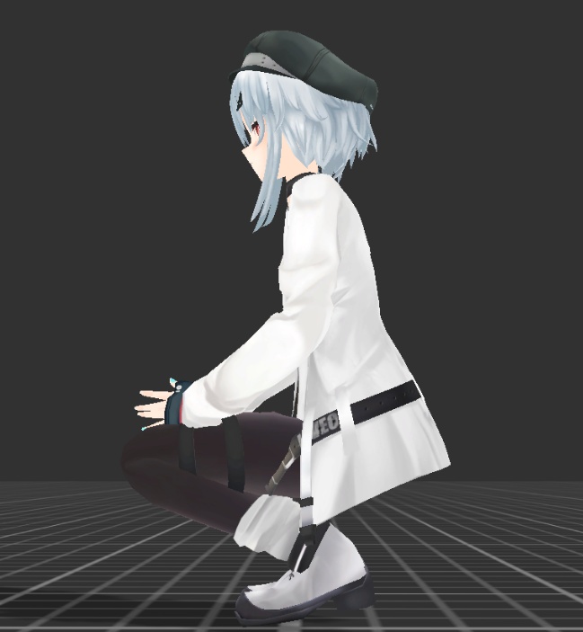 【3Dアニメーション】ちょこん座り(VRC想定)