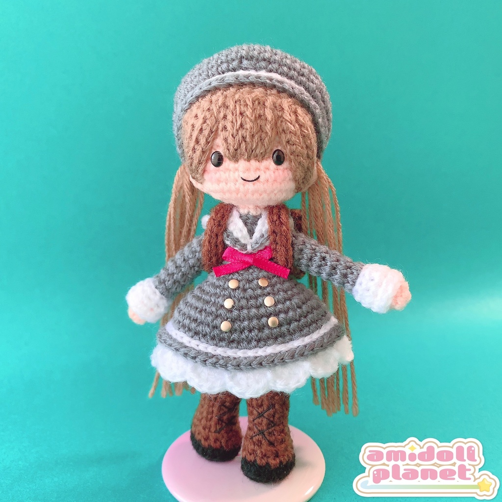 名門お嬢様校風セーラー服ちゃんのあみぐるみ