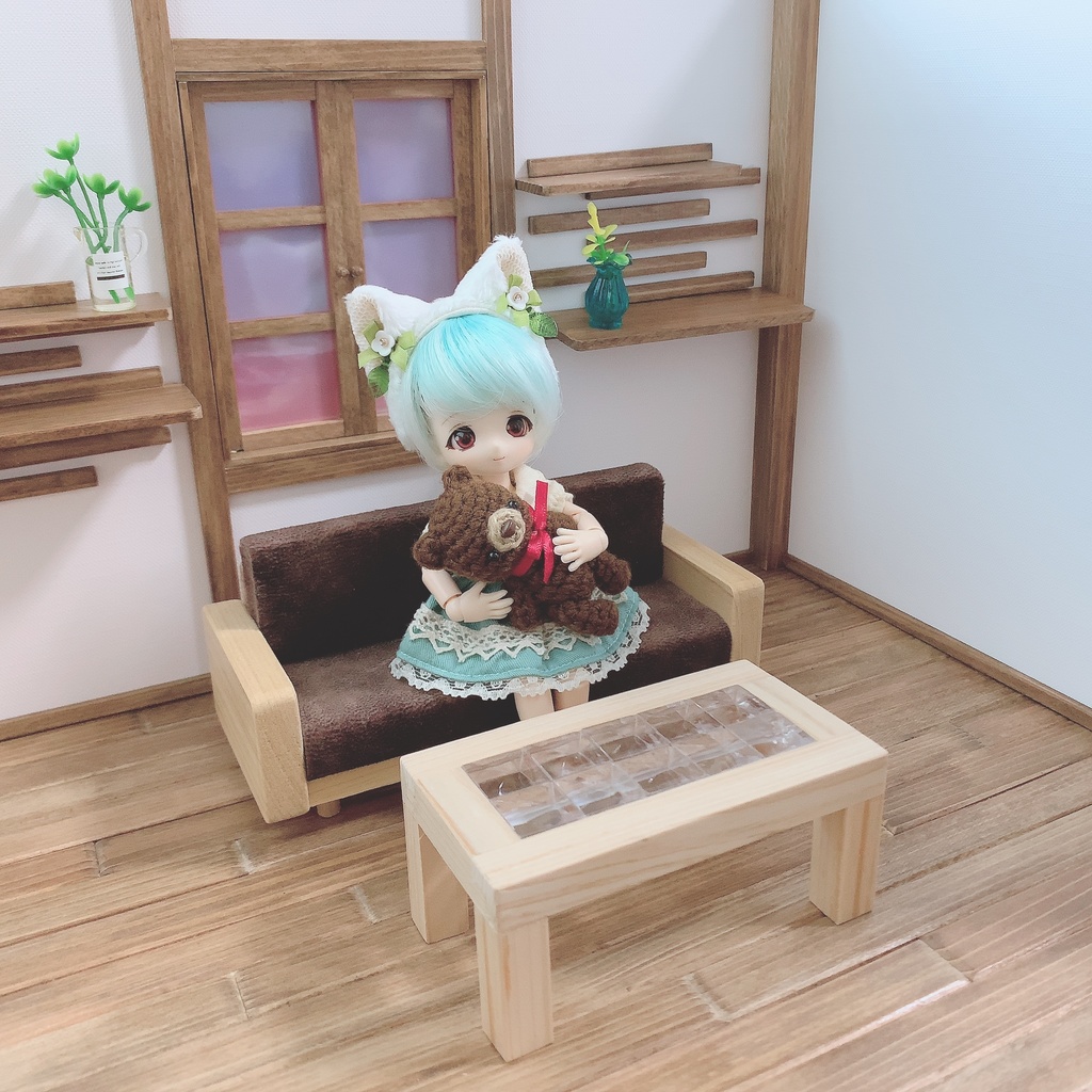 【オビツ11】木製背景セット ウッド【ねんどろいどどーる】