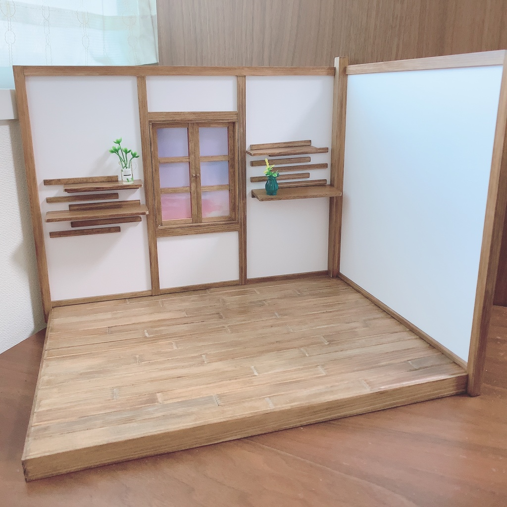 【オビツ11】木製背景セット　ウッド【ねんどろいどどーる】