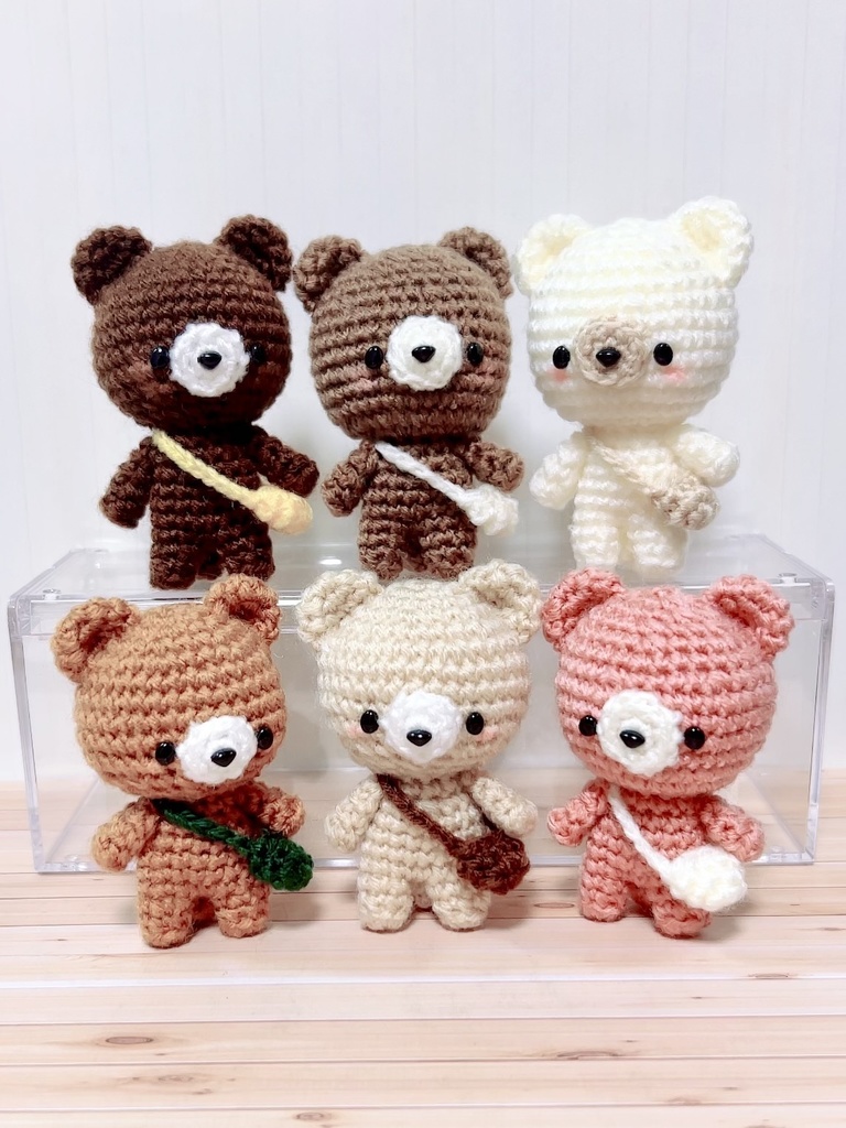 【26日(日)21時〜】くまごろうのあみぐるみ 全6色