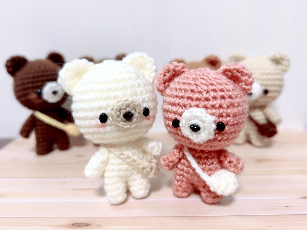 【26日(日)21時〜】くまごろうのあみぐるみ 全6色