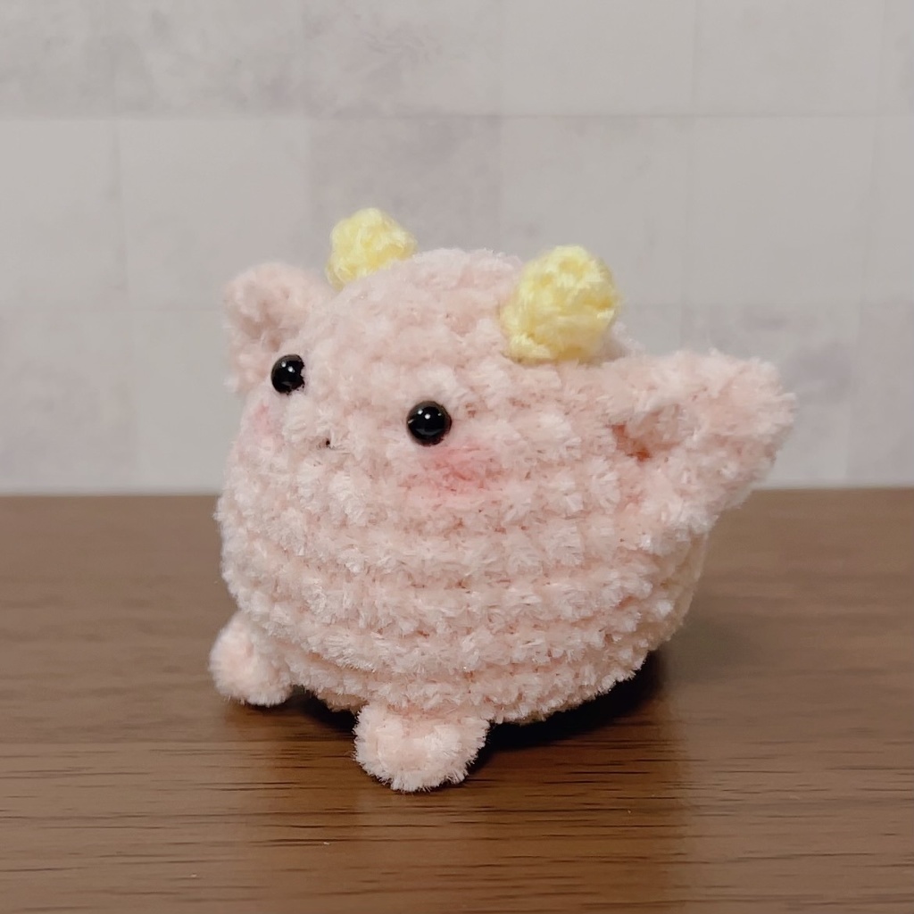 もっちりモンスターのあみぐるみ