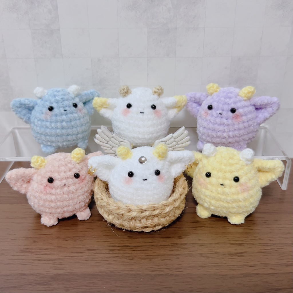 もっちりモンスターのあみぐるみ