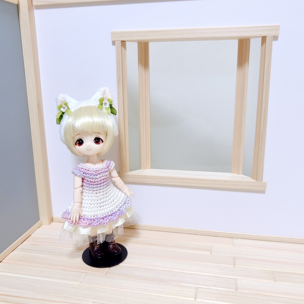 【8/1(土)21時〜】1/12サイズ 木製背景セット(無垢) オビツ11 ねんどろいどどーる