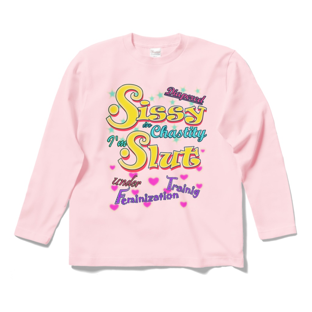 Sissy Training ロングスリーブTシャツ（ピンク）