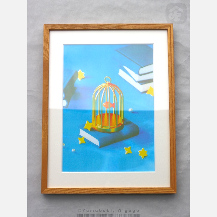 リソグラフプリント『私が人魚だった頃』