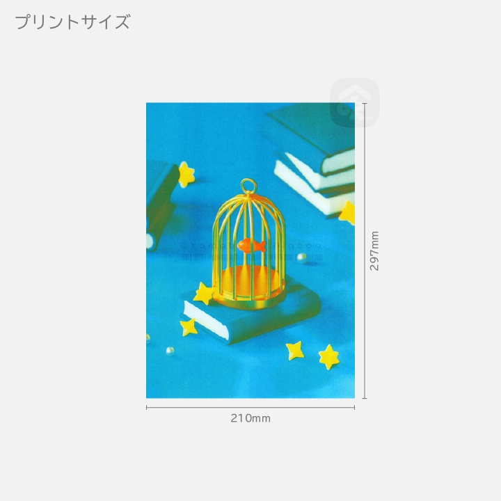 リソグラフプリント『私が人魚だった頃』