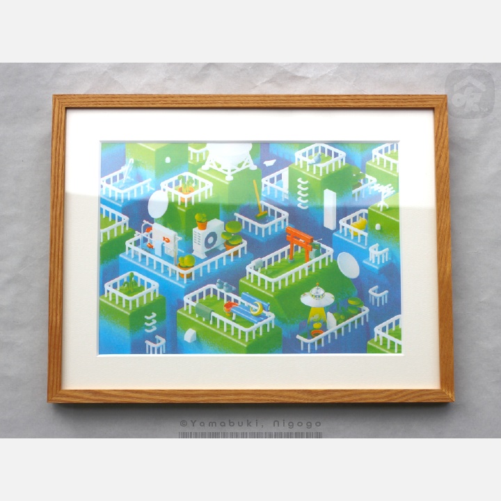 リソグラフプリント『浮かぶサンクチュアリ』