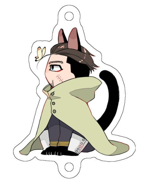 ネコチャンアクキー【鯉登】【月島】【尾形】